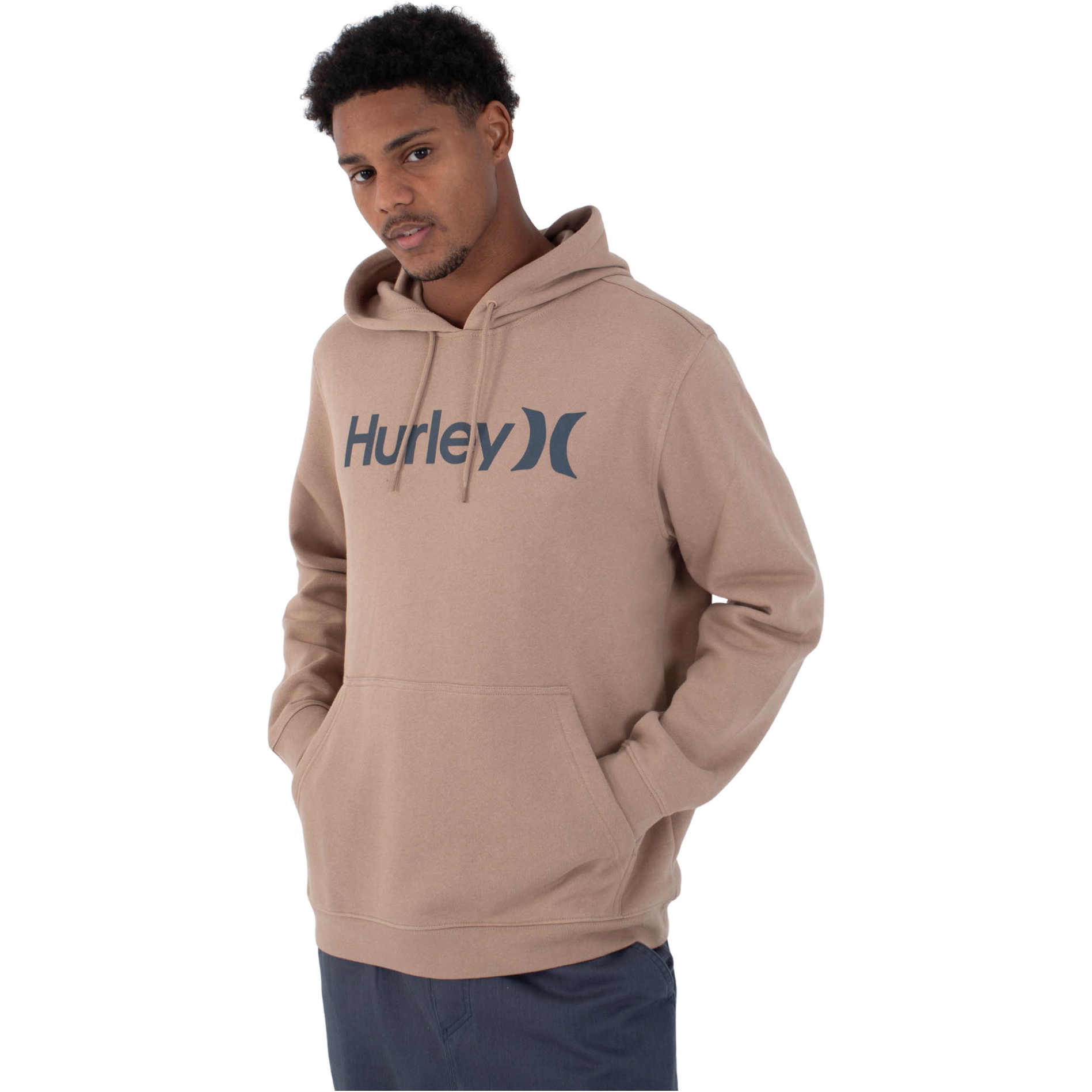 2026 Hurley Hombres Sudadera Con Capucha OAO Solid Fleece MFT0011590 - Bristlecone